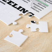 Das Leben ist eine Angelegenheit des Darm-Gefühls Puzzle (Seite)