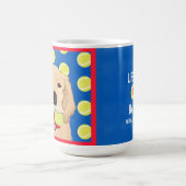 Das Leben ist eine Ball-Gelben-Hund-Tasse Kaffeetasse (Mittel)