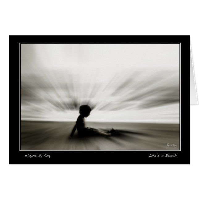 Das Leben ist eine Beach Card (Vorderseite (Horizontal))