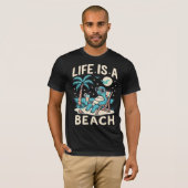 Das Leben ist eine Beach Chill Turtle - Funny Summ T-Shirt (Vorne ganz)