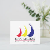 Das Leben ist eine Breeze™_Paint-The-Wind_Cape-Cod Postkarte (Stehend Vorderseite)