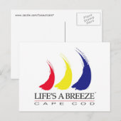 Das Leben ist eine Breeze™_Paint-The-Wind_Cape-Cod Postkarte (Vorne/Hinten)