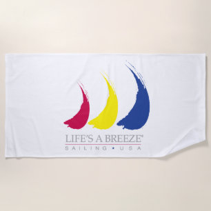 Das Leben ist eine Brise_Sailing USA_Paint-The-Win Strandtuch