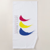 Das Leben ist eine Brise_Sailing USA_Paint-The-Win Strandtuch (Vorderseite)