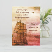 Das Leben ist eine Geburtstagskarte Einladung (Stehend Vorderseite)