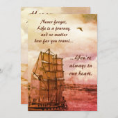 Das Leben ist eine Geburtstagskarte Einladung (Vorne/Hinten)