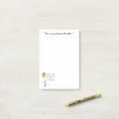 "Das Leben ist eine große Leistung nach der andere Post-it Klebezettel (Auf Schreibtisch)