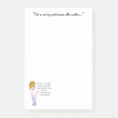 "Das Leben ist eine große Leistung nach der andere Post-it Klebezettel (Vorderseite)