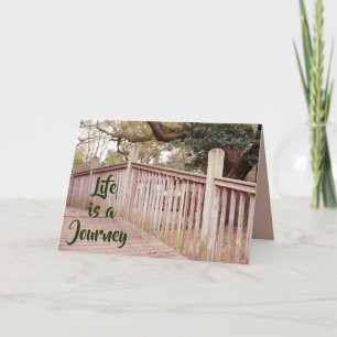 Das Leben ist eine Grußkarte für die Reise Karte