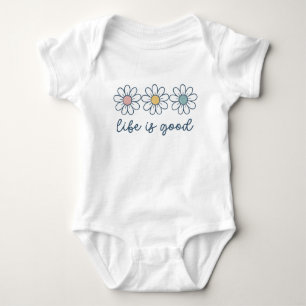 Das Leben ist eine gute Daisy-Blume Baby Strampler