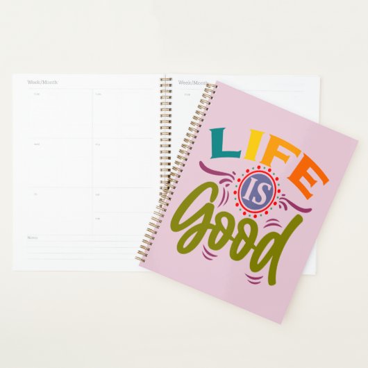 Das Leben ist eine gute Mitivationsphrase Planer (Anzeige)