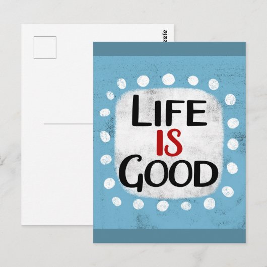 Das Leben ist eine gute Postkarte (Vorne/Hinten)