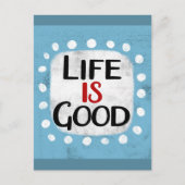 Das Leben ist eine gute Postkarte (Vorderseite)