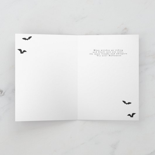 Das Leben ist eine Hexe und dann fliegt man. Karte (Innenseite)