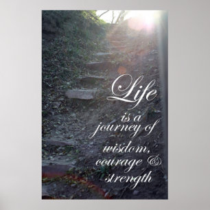 Das Leben ist eine inspirierend Geschenkkunst des Poster