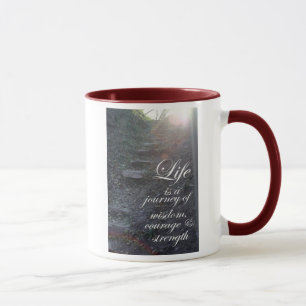 Das Leben ist eine inspirierend Kaffeetasse des