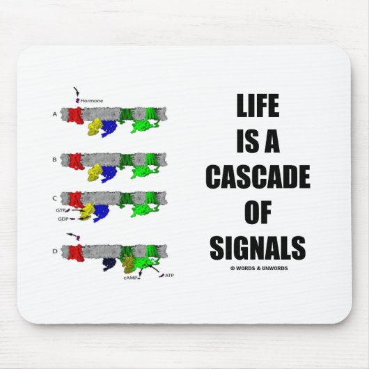 Das Leben ist eine Kaskade der Signale Mousepad (Vorne)