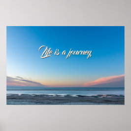 Das Leben ist eine motivierend Lebenseinstellung Poster