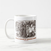 Das Leben ist eine Reihe strategischer Bewegungen. Kaffeetasse (Links)