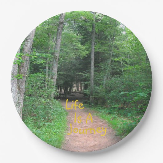 Das Leben ist eine Reise 2 Pappteller (Vorderseite)