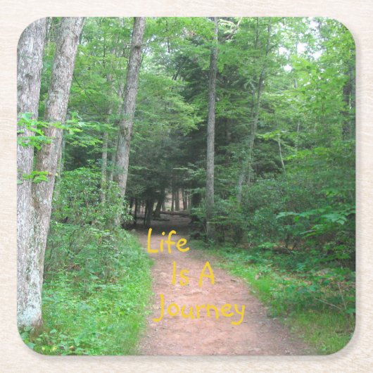 Das Leben ist eine Reise 2 Rechteckiger Pappuntersetzer (Vorderseite)