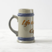 Das Leben ist eine Reise Bierglas (Links)