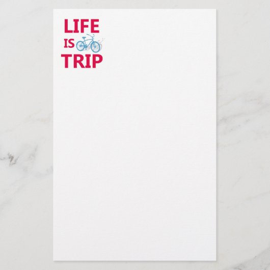 Das Leben ist eine Reise Briefpapier (Vorderseite)