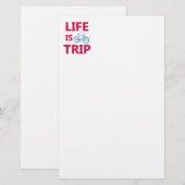 Das Leben ist eine Reise Briefpapier (Vorne/Hinten)