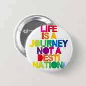 Das Leben ist eine Reise Button (Vorne & Hinten)