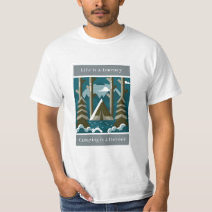 Das Leben ist eine Reise, Camping ist ein Kleidung T-Shirt