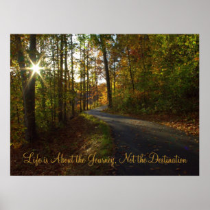 Das Leben ist eine Reise - ein Poster