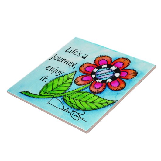 Das Leben ist eine Reise Fliese (Seite)