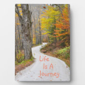 Das Leben ist eine Reise Fotoplatte (Vorderseite)