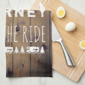 Das Leben ist eine Reise genießen den Geschirrtuch (Viertel Falte)