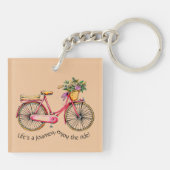 Das Leben ist eine Reise, genießen die Fahrt - Schlüsselanhänger (Rückseite)