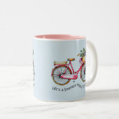 Das Leben ist eine Reise, genießen die Fahrt - Zweifarbige Tasse (VorderseiteRechts)