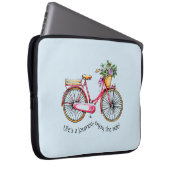 Das Leben ist eine Reise, geniessen Sie das Rad Bl Laptopschutzhülle (Vorne Rechts)