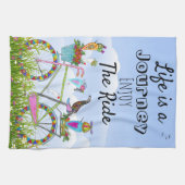 Das Leben ist eine Reise Genießen Sie das Ride Kit Geschirrtuch (Horizontal)