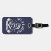 Das Leben ist eine Reise, genießen Sie das Segel Gepäckanhänger (Vorderseite horizontal)