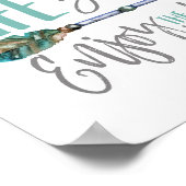 Das Leben ist eine Reise Genießen Sie den Rad Boho Poster (Ecke)