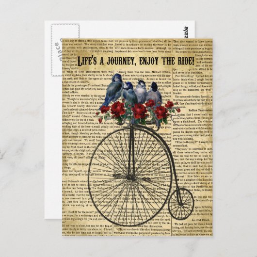 Das Leben ist eine Reise Genießen Sie die Postkart Postkarte (Vorne/Hinten)