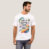 Das Leben ist eine Reise Genießen Sie die Reise In T-Shirt (Vorne ganz)