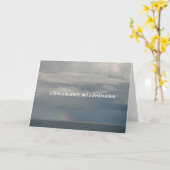 Das Leben ist eine Reise, kein Ziel Karte (Gelbe Blume)