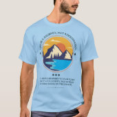 Das Leben ist eine Reise, kein Ziel T-Shirt (Vorderseite)
