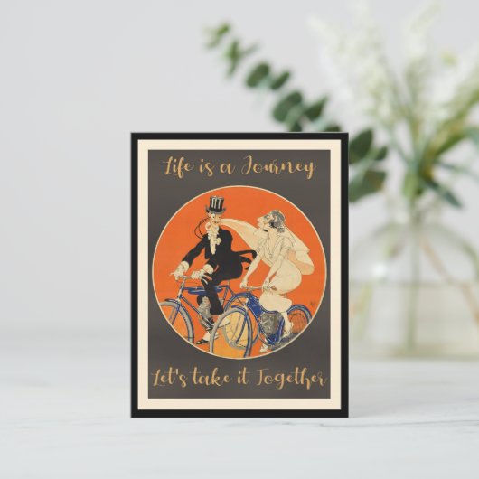 Das Leben ist eine Reise, Liebe, Postkarte (Stehend Vorderseite)