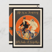 Das Leben ist eine Reise, Liebe, Postkarte (Vorne/Hinten)