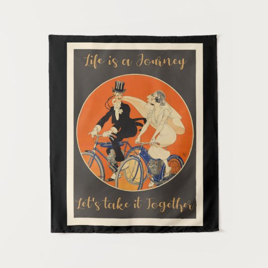 Das Leben ist eine Reise, Liebe, Wandteppich (Vorderseite)