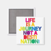 Das Leben ist eine Reise Magnet (Vorderseite/Rückseite)