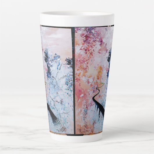 Das Leben ist eine Reise Milchtasse (Vorderseite)