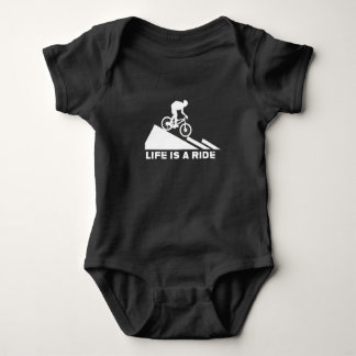 Das Leben ist eine Reise, Mountainbike-Geschenk Baby Strampler